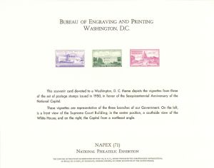 Souvenir Card # B-11 - Americana