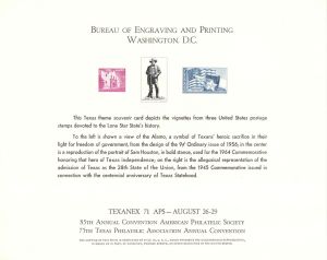 Souvenir Card # B-13 - Americana