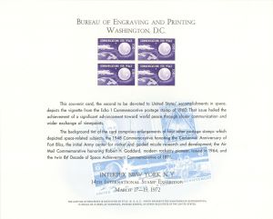 Souvenir Card # B-16 - Americana