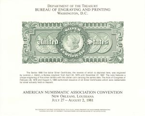 Souvenir Card # B-54 - Americana