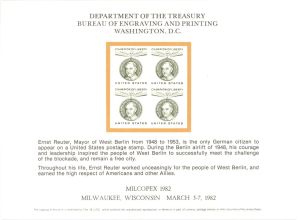 Souvenir Card # B-55 - Americana