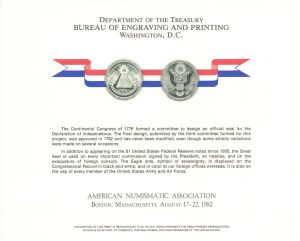 Souvenir Card # B-57 - Americana