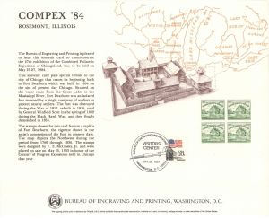 Souvenir Card # B-68 - Americana
