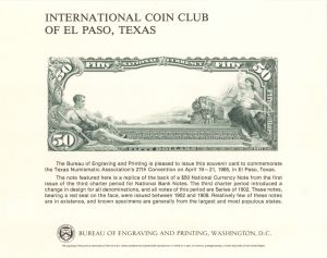 Souvenir Card # B-77 - Americana