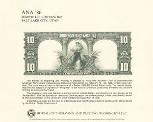 Souvenir Card # B-88 - Americana