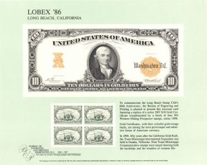Souvenir Card # B-98 - Americana