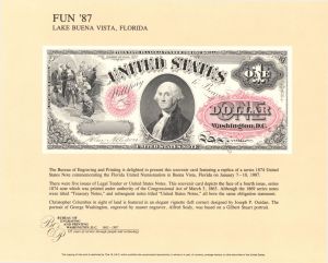 Souvenir Card # B-102 - Americana