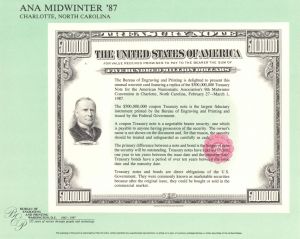 Souvenir Card # B-103 - Americana