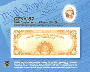Souvenir Card # B-108 - Americana