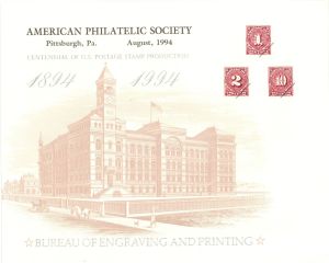 Souvenir Card # B-190 - Americana