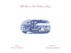 Souvenir Card dated 2001 - Americana