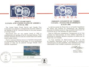 Souvenir Card dated 1984 - Americana