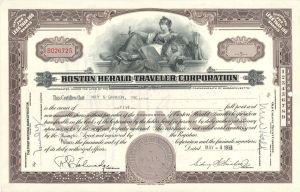 Boston Herald-Traveler Corp. - 1955 dated Animal Stocks and Bonds
