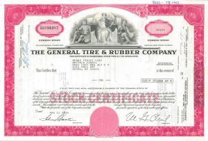 General Tire and Rubber Co - Stock Certificate