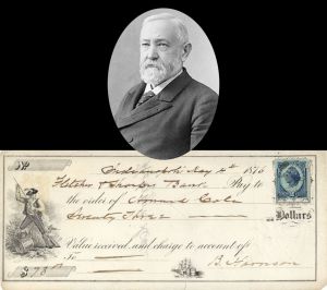 Benjamin Harrison signed Check - 1873 dated Autograph