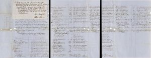 Document signed by William E. Dodge, Willard Parker and several Phelps - 1853 dated Autograph
