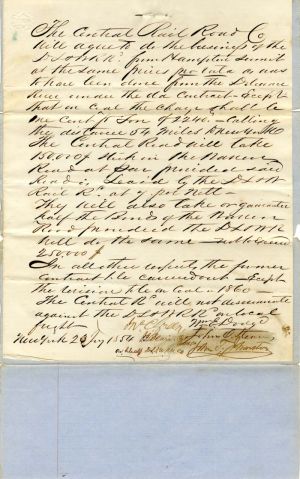 Letter signed by William E. Dodge and John Taylor Johnston - Autograph