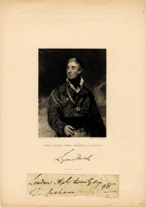 Signature of Thomas Graham, Baron Lynedoch with Print - Autograph