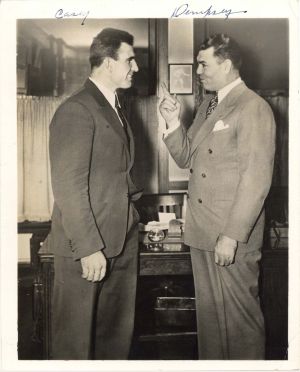Autographed Photo of Jack Dempsey and Casey - Sports Autograph