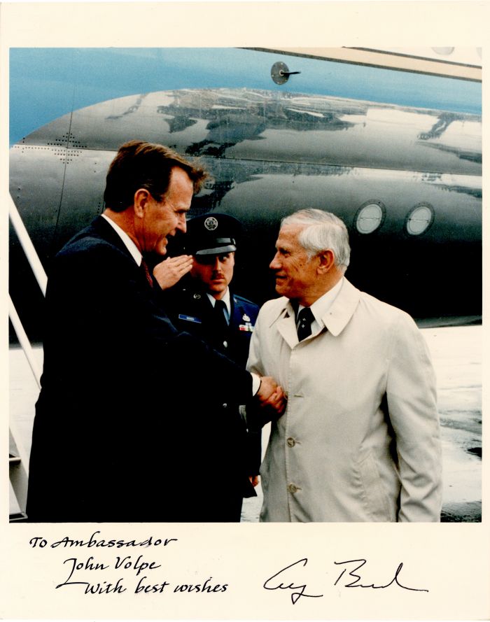 George H.W. Bush signed Photograph