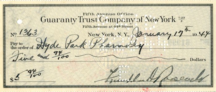 FDR signed Check