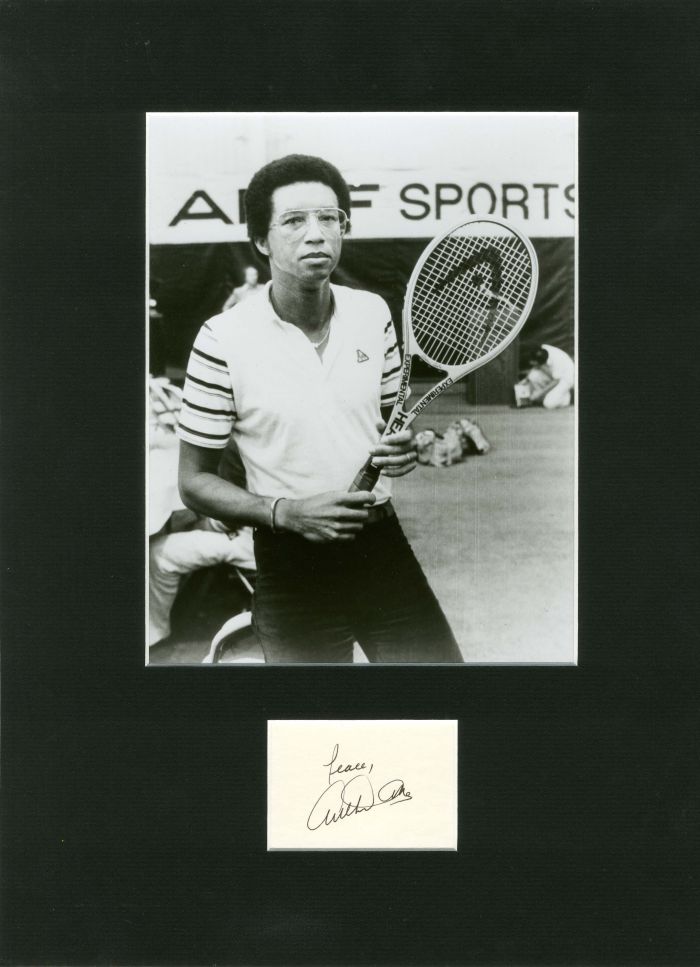 Portrait signed by Arthur Ashe