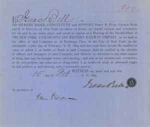 Appointment signed by Samuel Sloan - Autographs