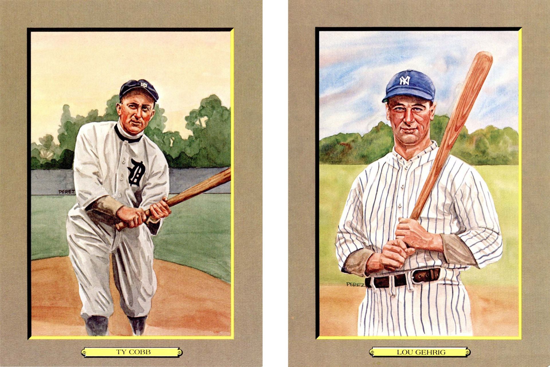 MLB Ty Cobb Signed Trading Cards, Collectible Ty Cobb Signed Trading Cards