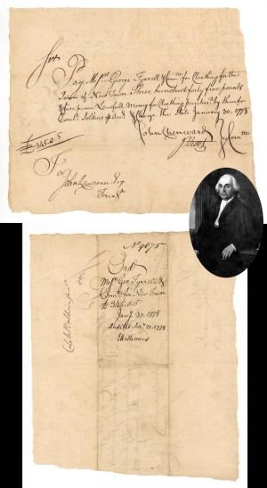 Jesse Root Signed Pay Order - 1778 dated Connecticut Pay Order - American Revolutionary War Autograph