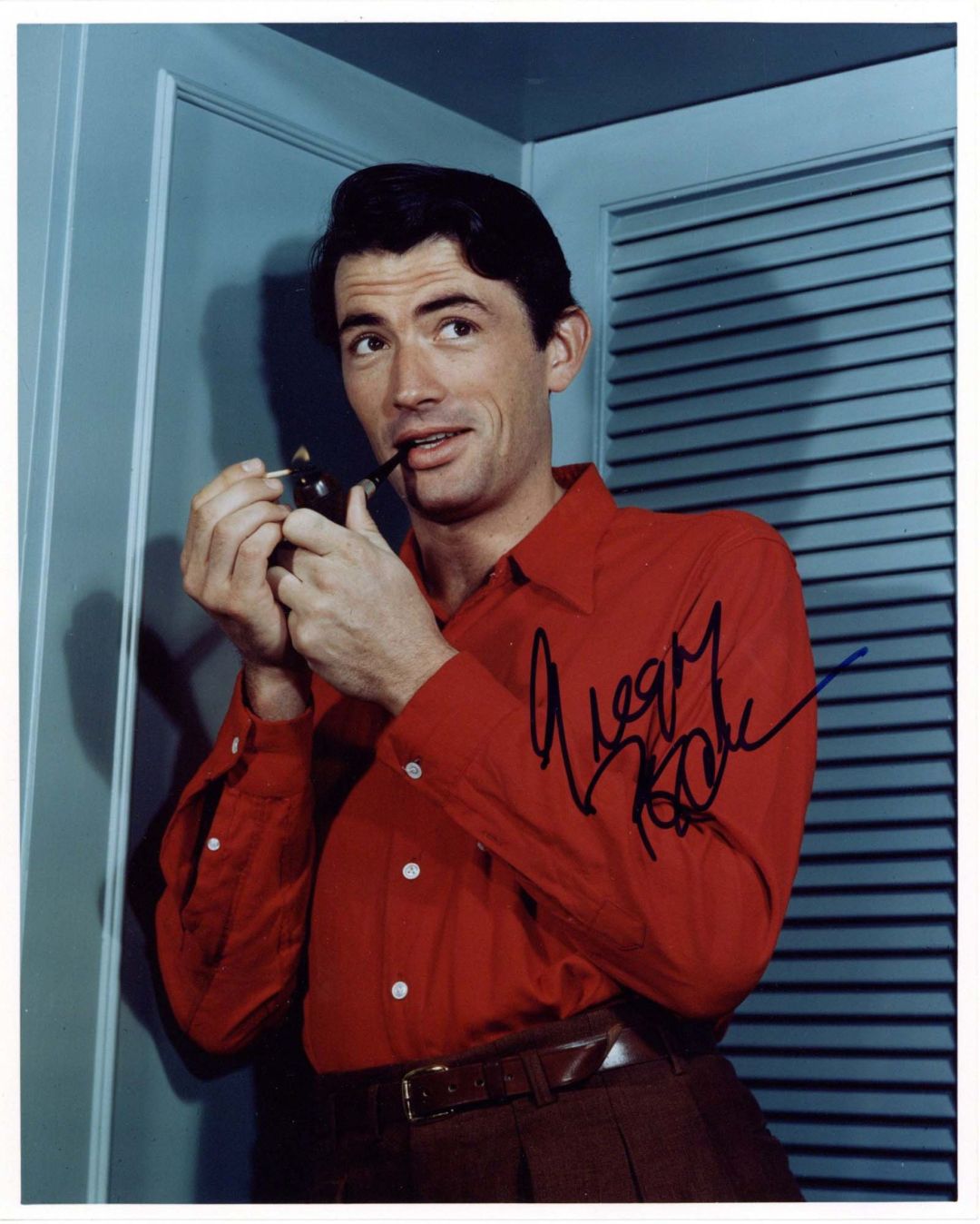  Signed Portrait of Gregory Peck - Autograph