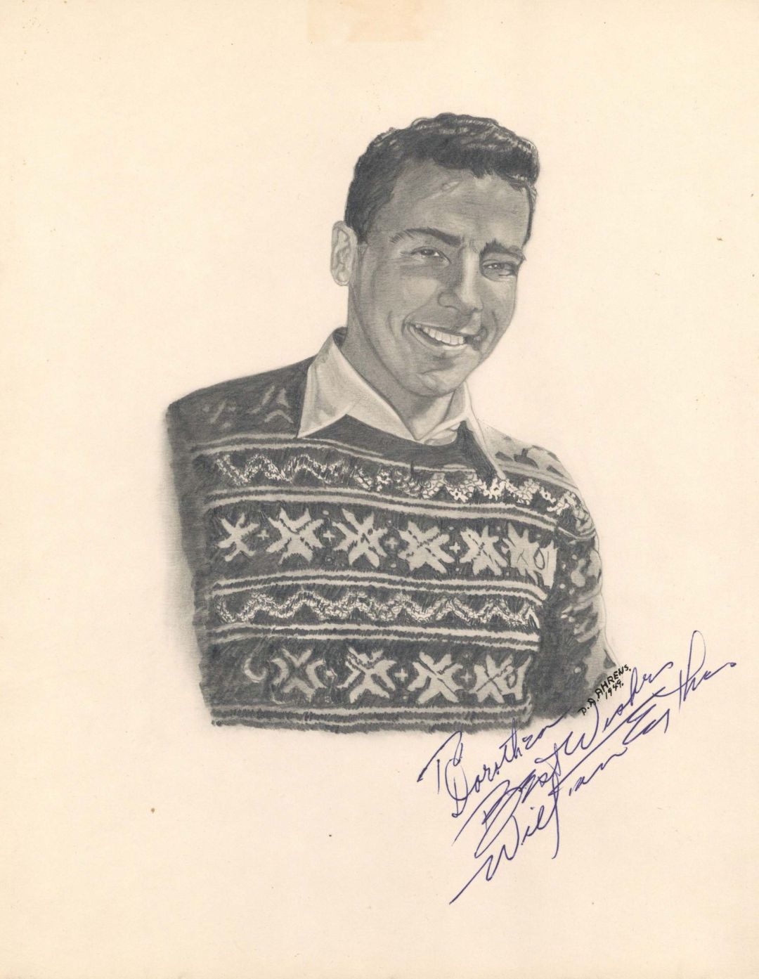 Signed Portrait of William Eythe - Autograph