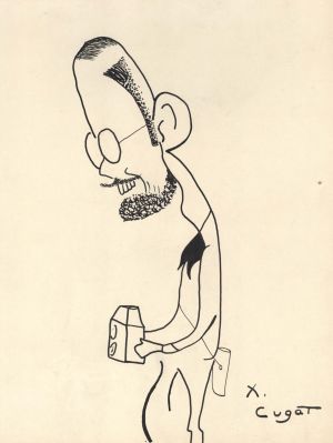 Sketch Signed by X. Cugat - Autograph