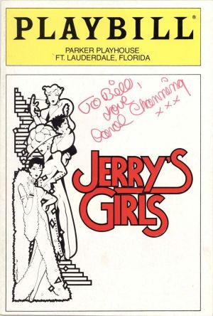 Parker Playhouse Playbill signed by Carol Channing - 1984 dated Autograph