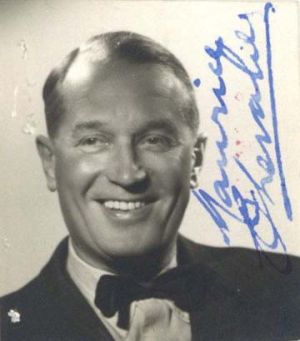 Photograph signed by Maurice Chevalier -  Autograph