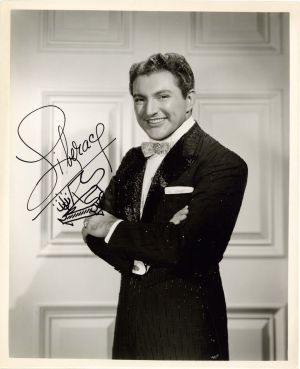 Liberace signed Portrait with drawing - Autograph