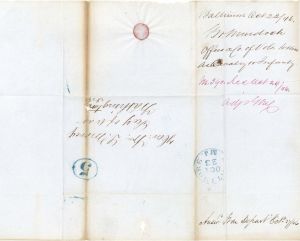 William L. Marcy Signed Paper - 1846 dated Autograph