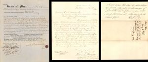 Letter and Document Issued to N. M. Rothschild and Sons - 1863 and 1865 dated Autographs