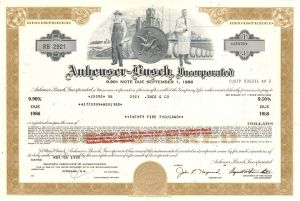 Anheuser-Busch Companies, Inc. - 1980 dated $25,000 Bond