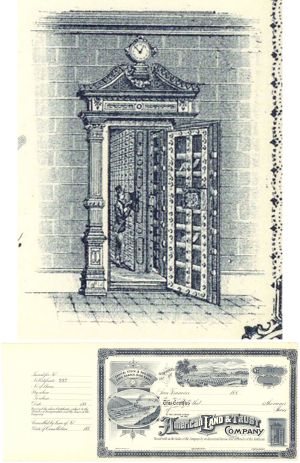 American Land and Trust Co. - circa 1880's San Francisco, California Stock Certificate