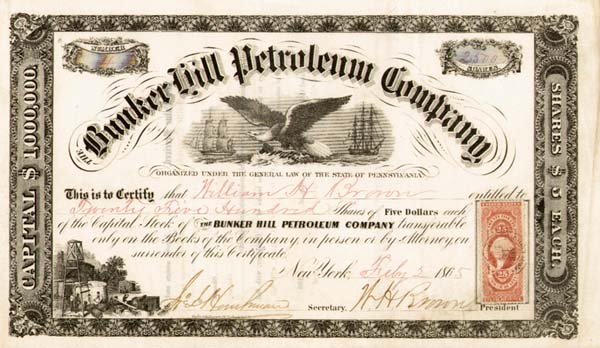 Collectible Bunker Hill Petroleum Co