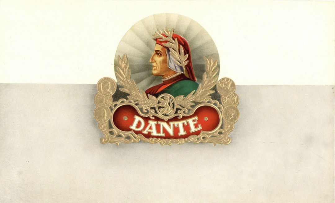 Dante - Cigar Box Label - <b>Not Actual Cigars</b>