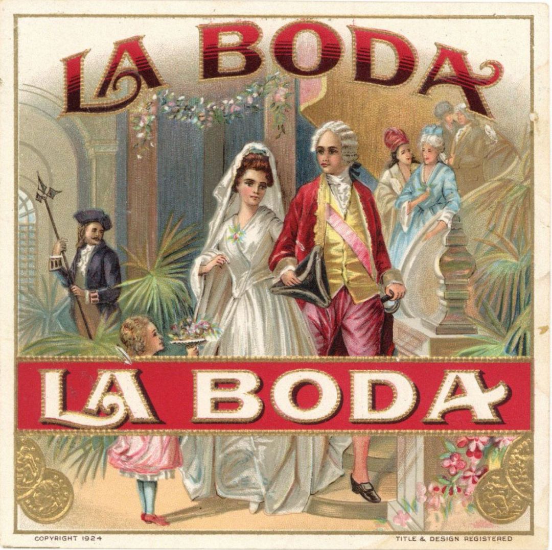 La Boda - Cigar Box Label - <b>Not Actual Cigars</b>