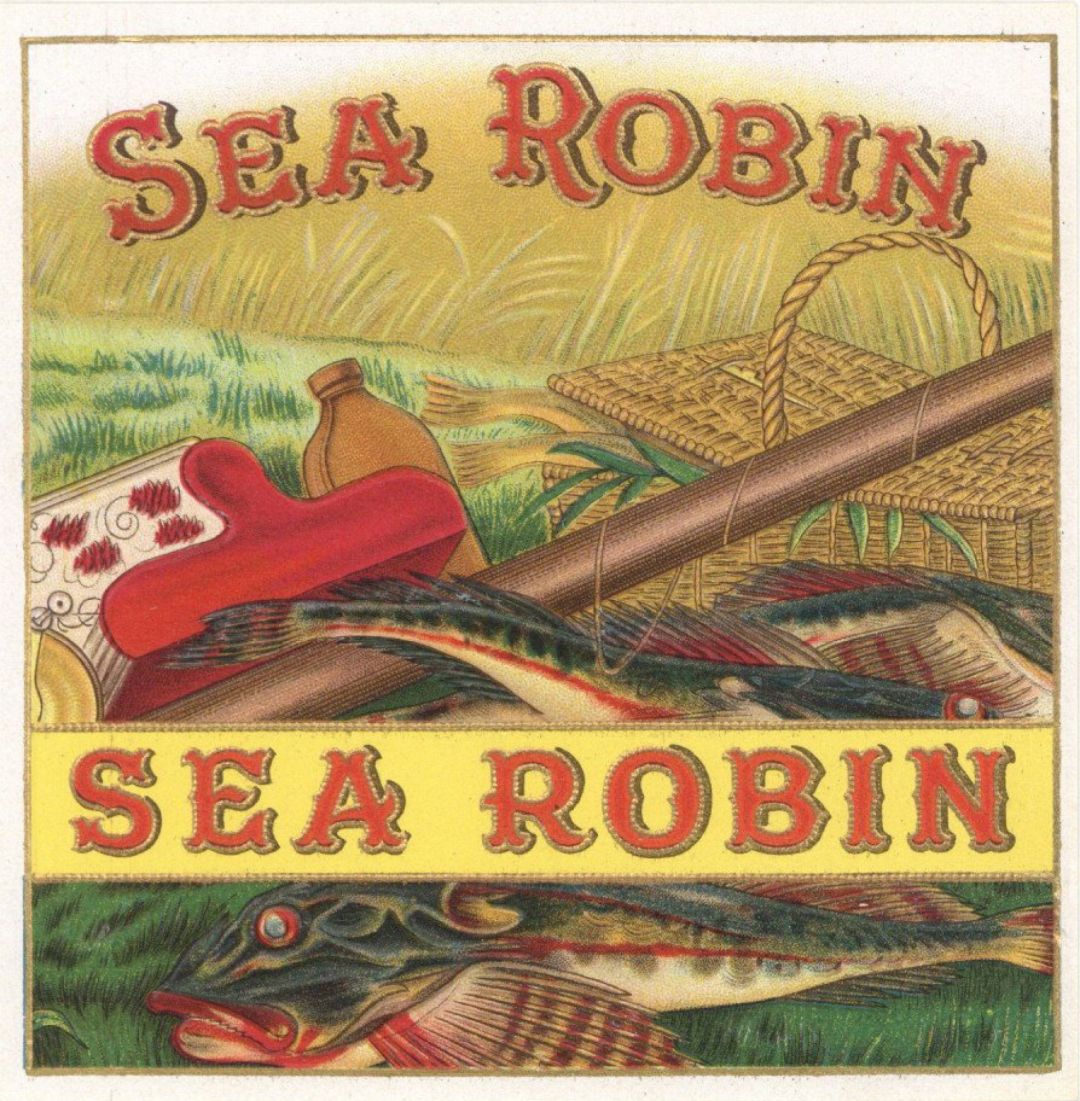 Sea Robin - Cigar Box Label - <b>Not Actual Cigars</b>