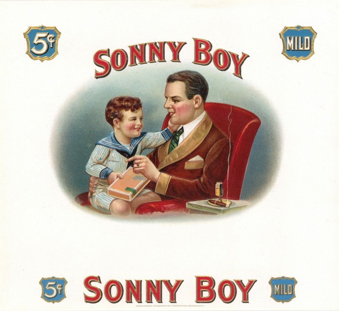 Sonny Boy - Cigar Box Label - <b>Not Actual Cigars</b>