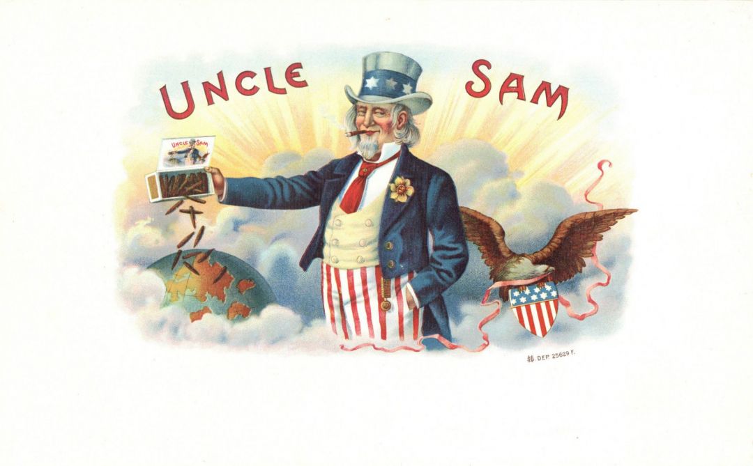 Uncle Sam - Cigar Box Labels - <b>Not Actual Cigars</b>