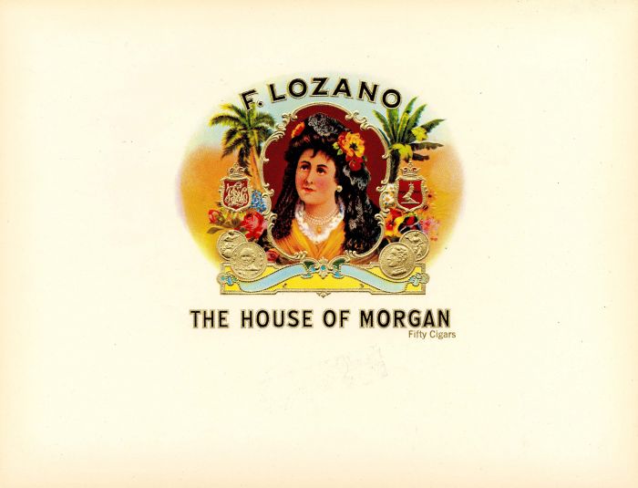 F. Lozano - Cigar Box Label - <b>Not Actual Cigars</b>