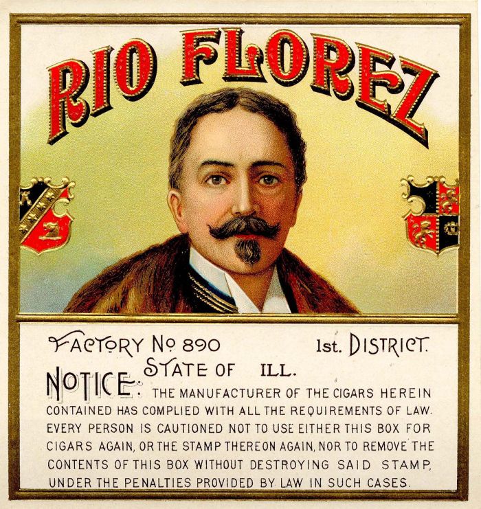 Rio Florez - Cigar Box Label - <b>Not Actual Cigars</b>