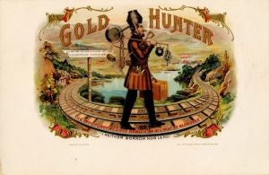 Gold Hunter - Cigar Box Label - <b>Not Actual Cigars</b>