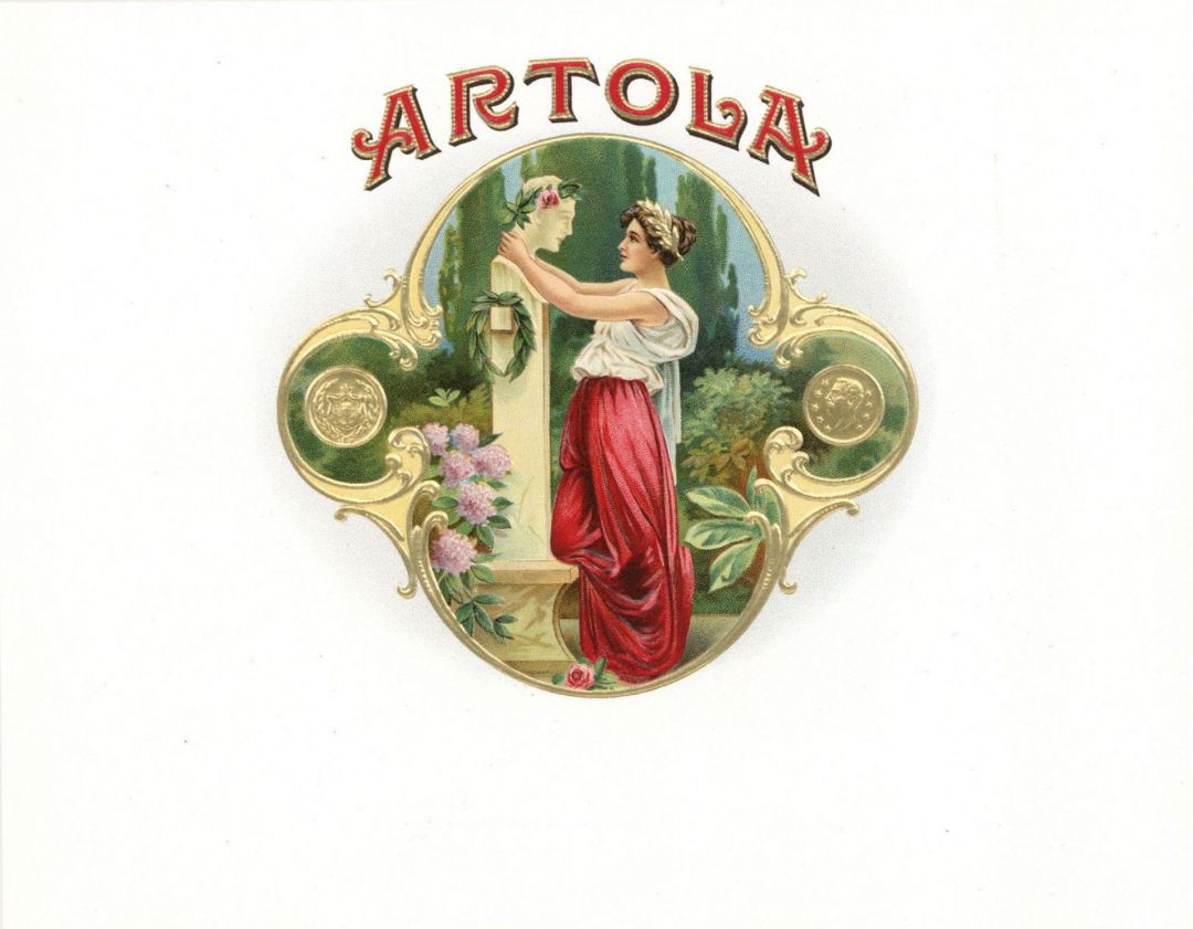 Artola  - Cigar Box Label - <b>Not Actual Cigars</b>