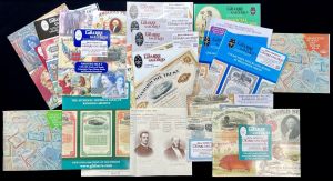 Catalog Set of 15 Different - George H. LaBarre Galleries, Inc. - Price Guides for Scripophily and Other Collectibles - Great Help for Collectible Dealers and Collectors